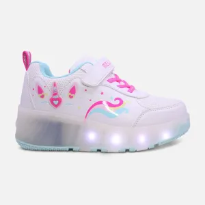 GIRLS WHEELS VELCRO LIGHTING SHOES Fuelcell Running Shoes