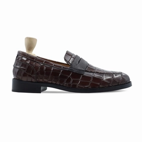 Oregano - Men's Dark Brown Calf Leather Loafer Dior Loafers Sale
