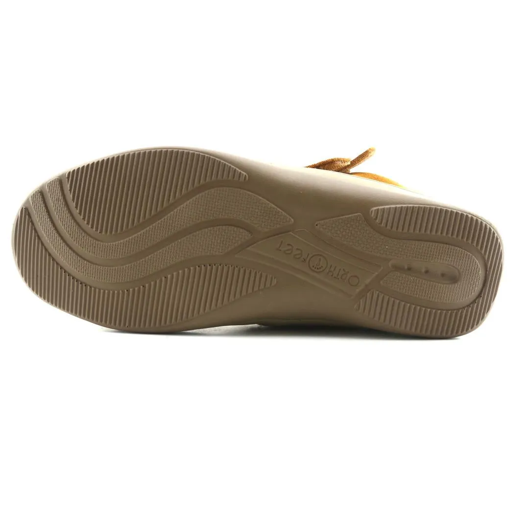 Orthofeet - Womens - Florence Boot - Camel Chukka Boots
