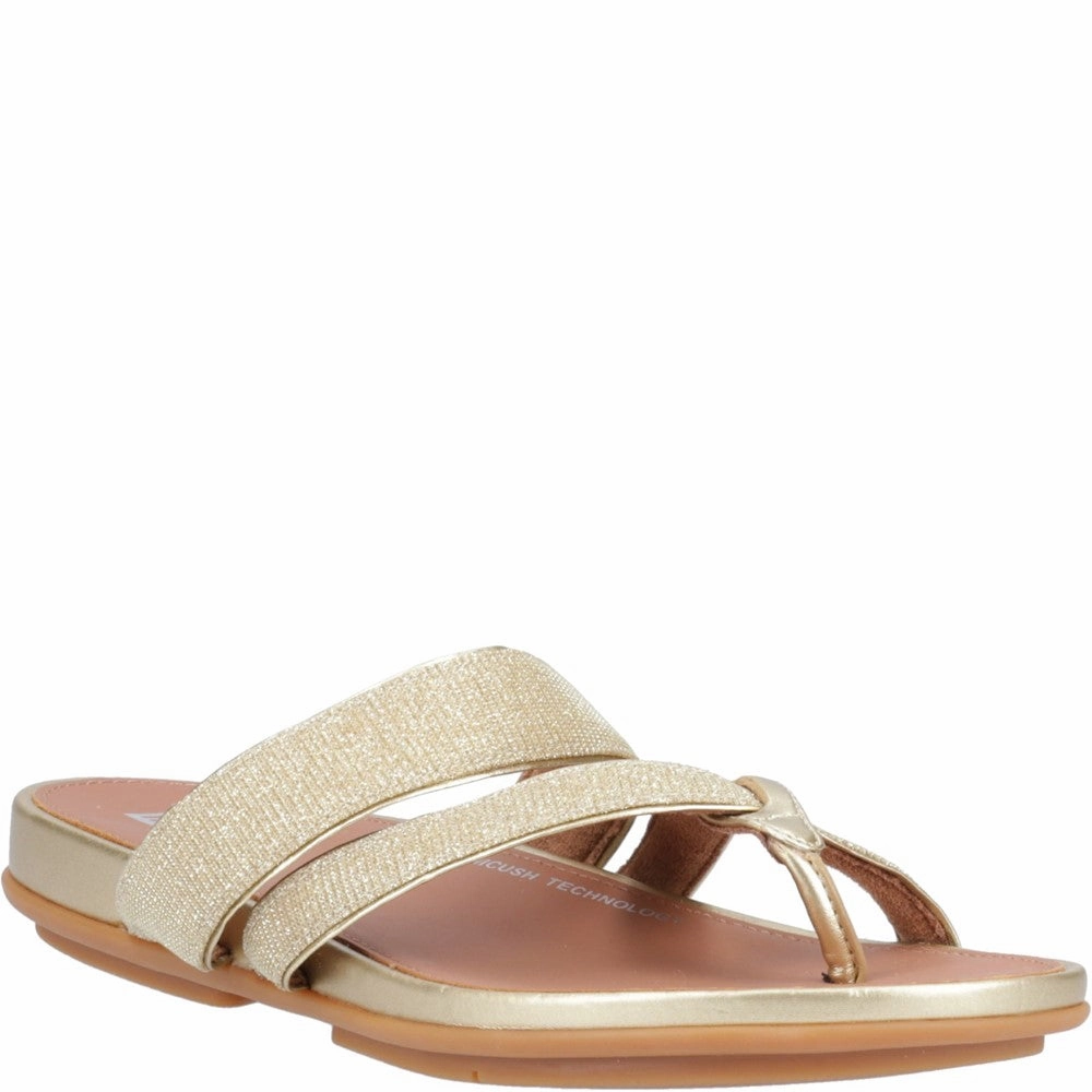 Fitflop Gracie Shimmerlux Strappy Toe Post Sandals Freebird Flip Flops