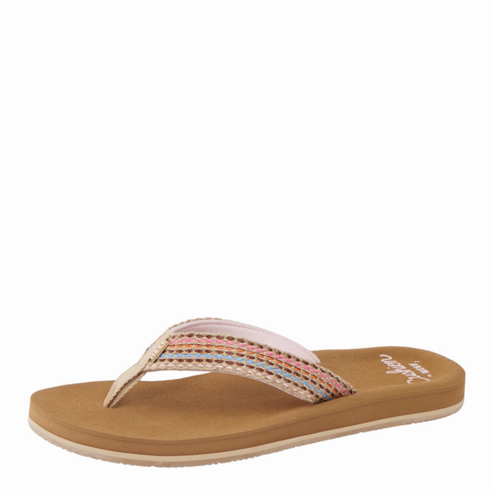 Women's Reef, Baja Elana Sandal Retro Rainbow Flip Flops