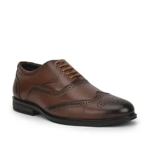 Fortune Formal Tan Lacing Brogue Shoes For Men HOL-125E By Liberty Dress Socks Match Pants Or Shoes