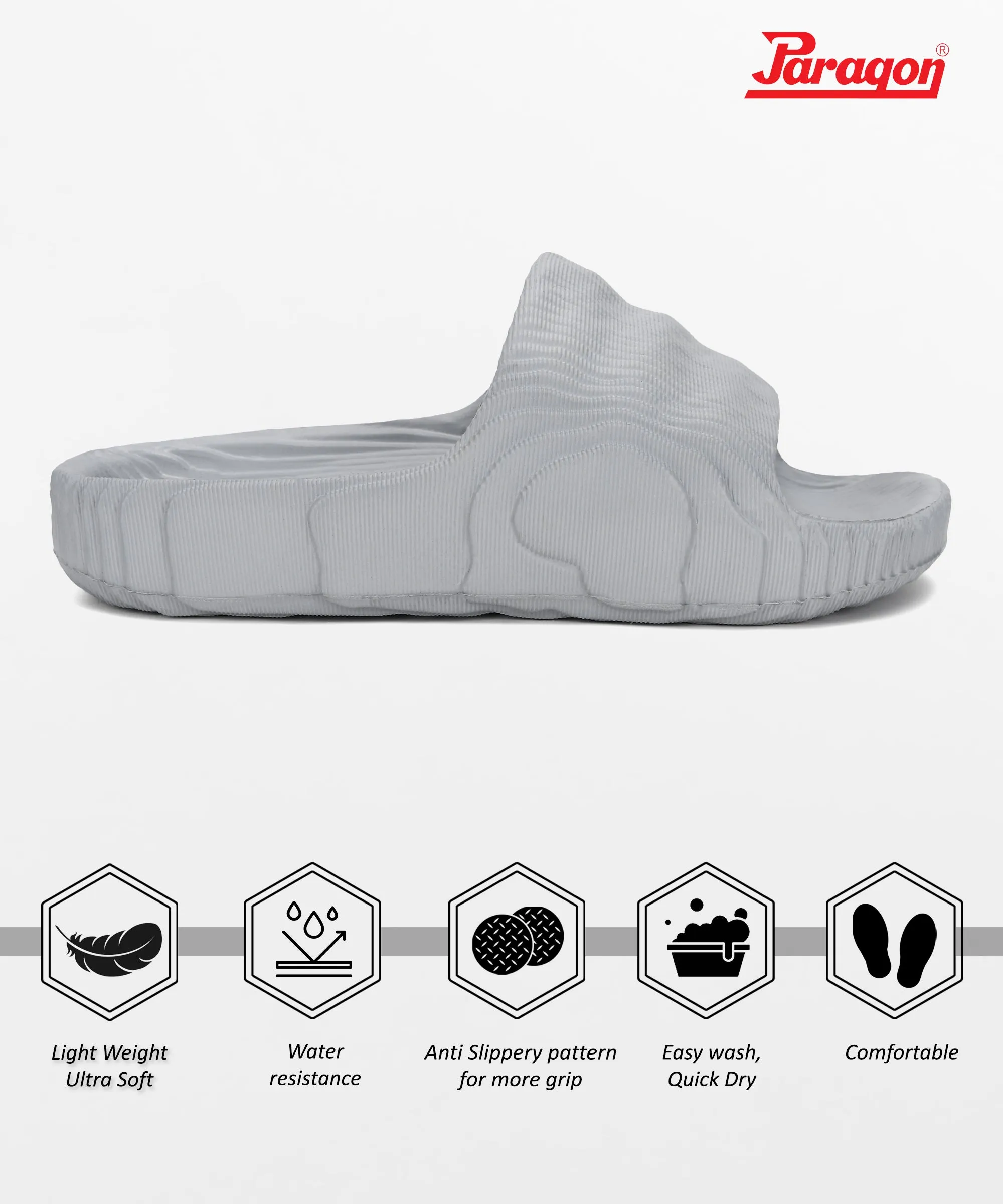 Stacy Sandals Paragon  K10913G Men Casual Sliders | Stylish Trendy Lightweight Slides | Casual & Comfortable Slippers | For Everyday Use