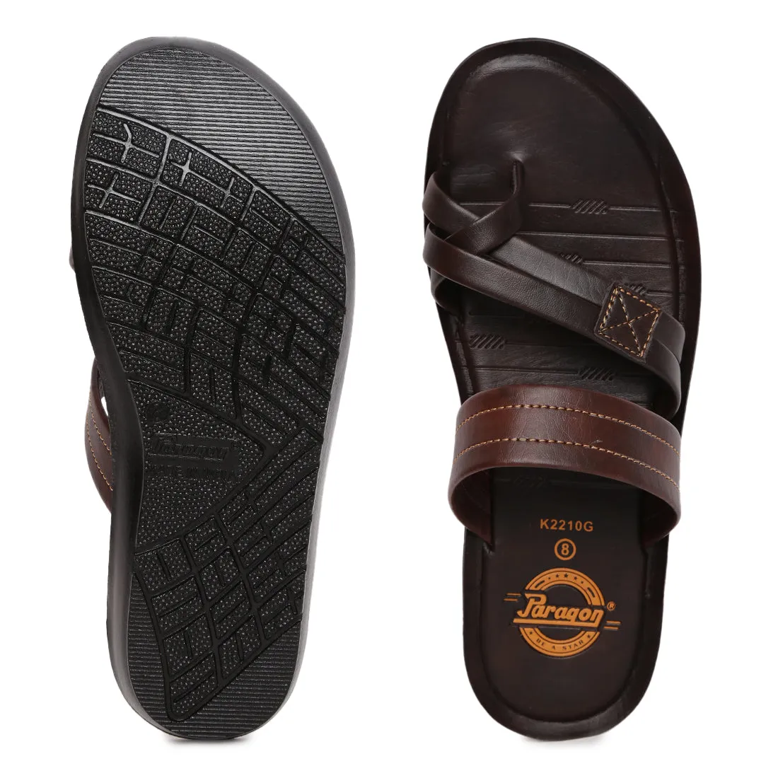 Paragon  PUK2210G Men Stylish Sandals | Comfortable Sandals for Daily Outdoor Use | Casual Formal Sandals with Cushioned Soles Best Sandals To Wear For Plantar Fasciitis
