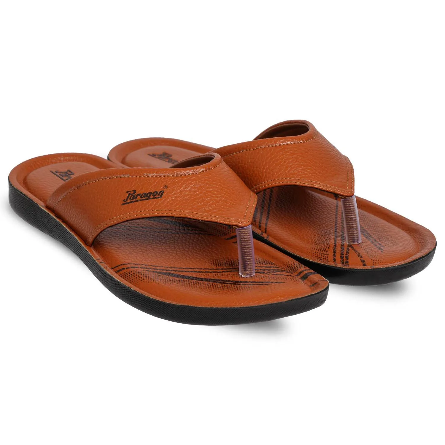Paragon PUK2223G Men Stylish Sandals | Comfortable Sandals for Daily Outdoor Use | Casual Formal Sandals with Cushioned Soles Sandals Black And Gold