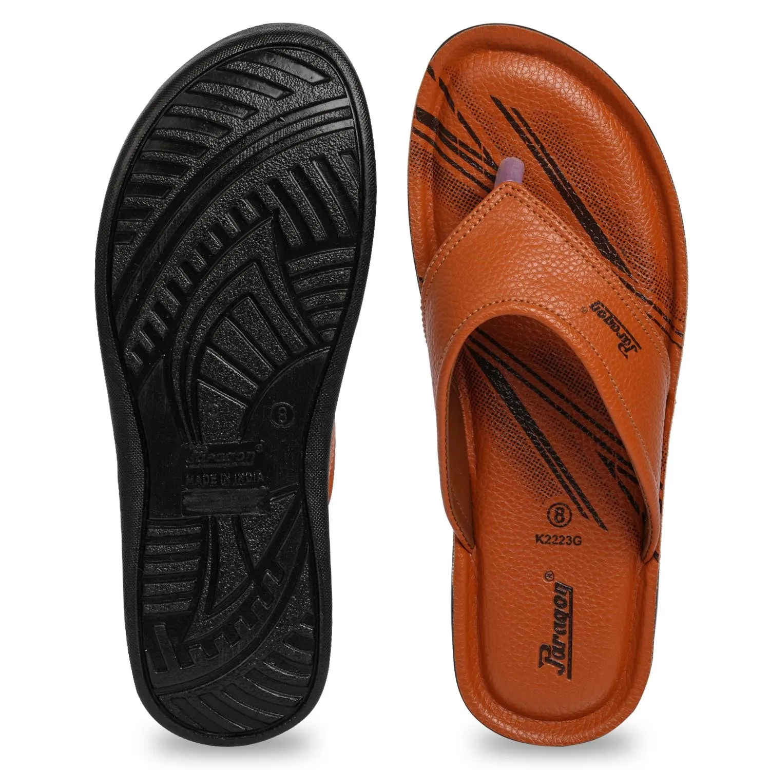Paragon PUK2223G Men Stylish Sandals | Comfortable Sandals for Daily Outdoor Use | Casual Formal Sandals with Cushioned Soles Comfortable Slide Sandals