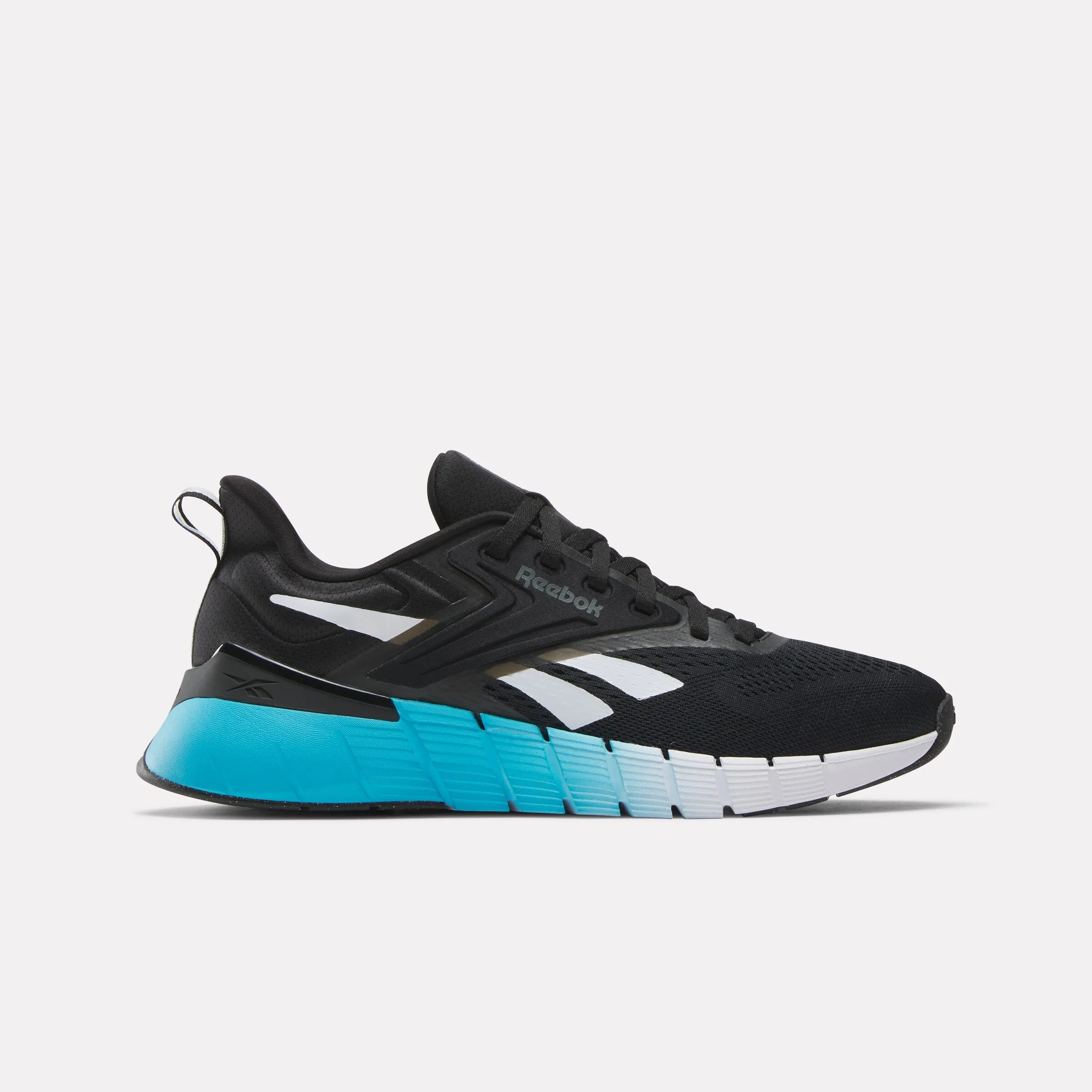 Nano Gym Black/White/Future Cyan Reebok Reago Pulse Training Shoes