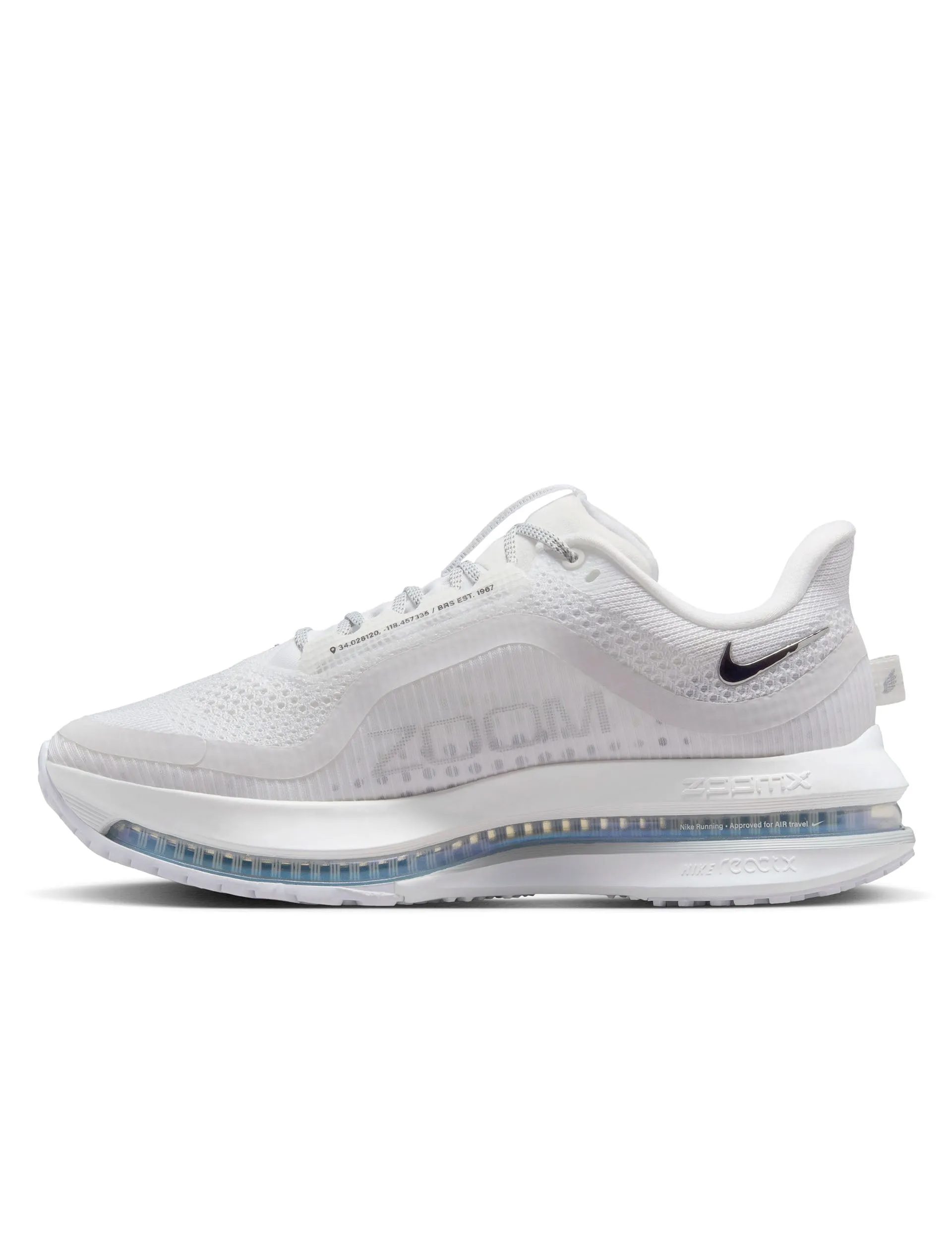 Custom Nike Air Force Shoes Pegasus Premium Shoes - White/Metallic Silver