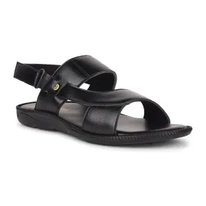 Healers Black Casual Sandal For Men VCL-103 By Liberty Tights With Sandals