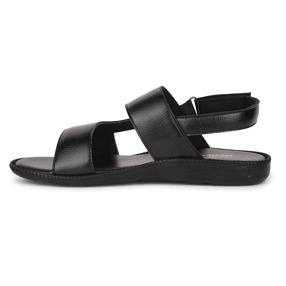 Healers Black Casual Sandal For Men VCL-103 By Liberty Leather Huarache Sandals