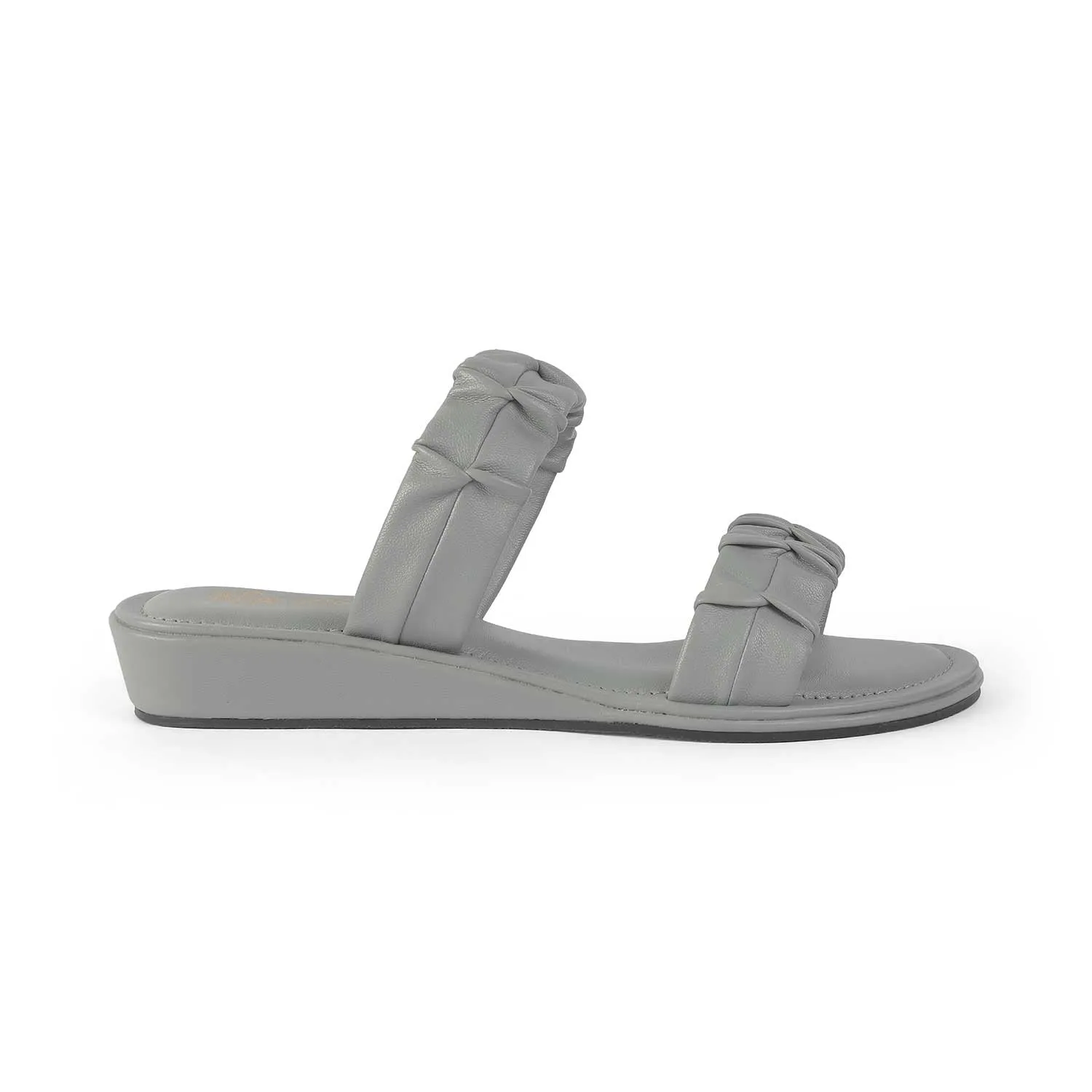 High Heel Stomping Tresmode Belo Grey Women's Casual Small Wedge Sandals