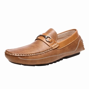 West Louis Lightweight Leather Business Mocassins Prada Brushed Leather Loafers