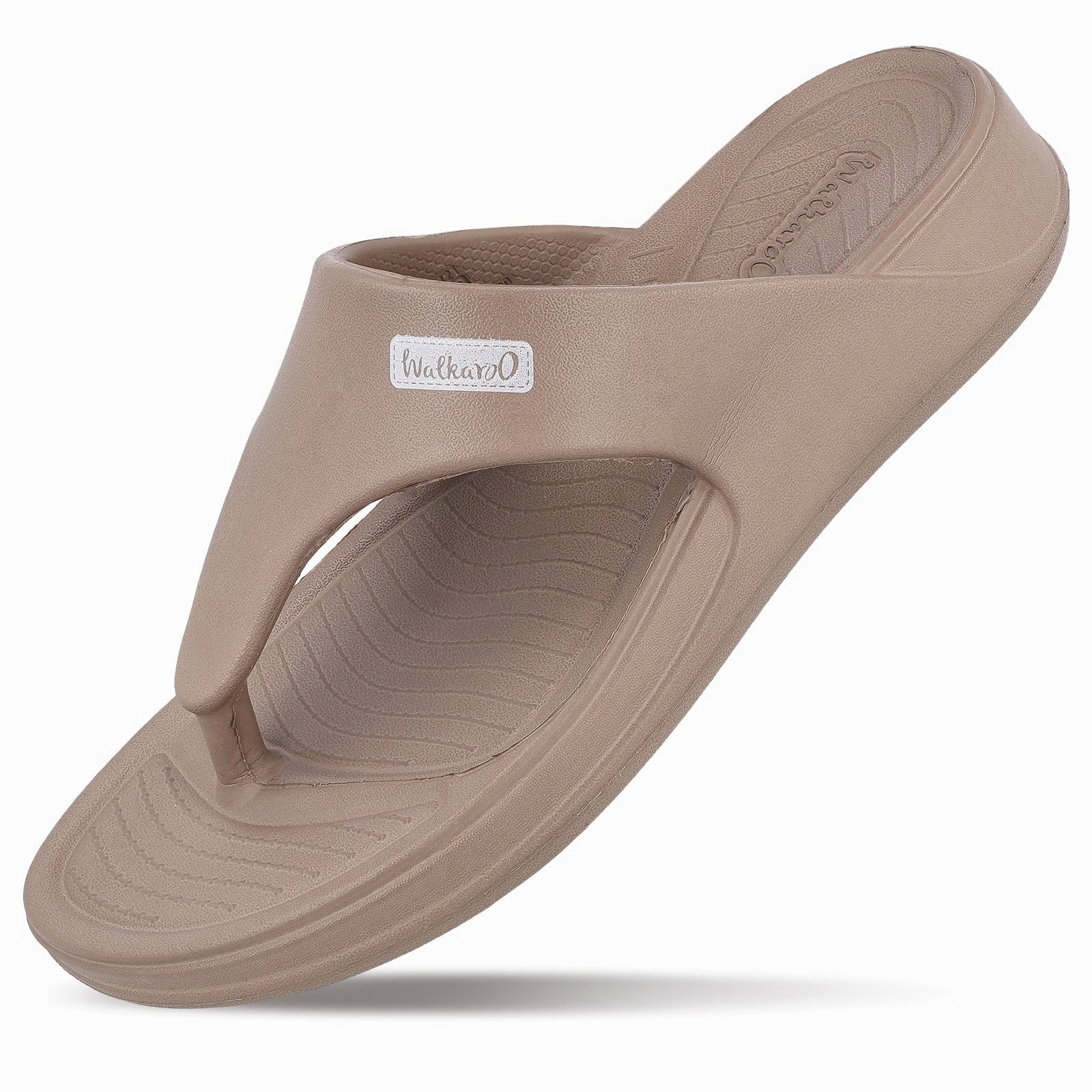 Slip On Sneakers With Wedge Women's Flip Flop  - WC8966 Dark Greige