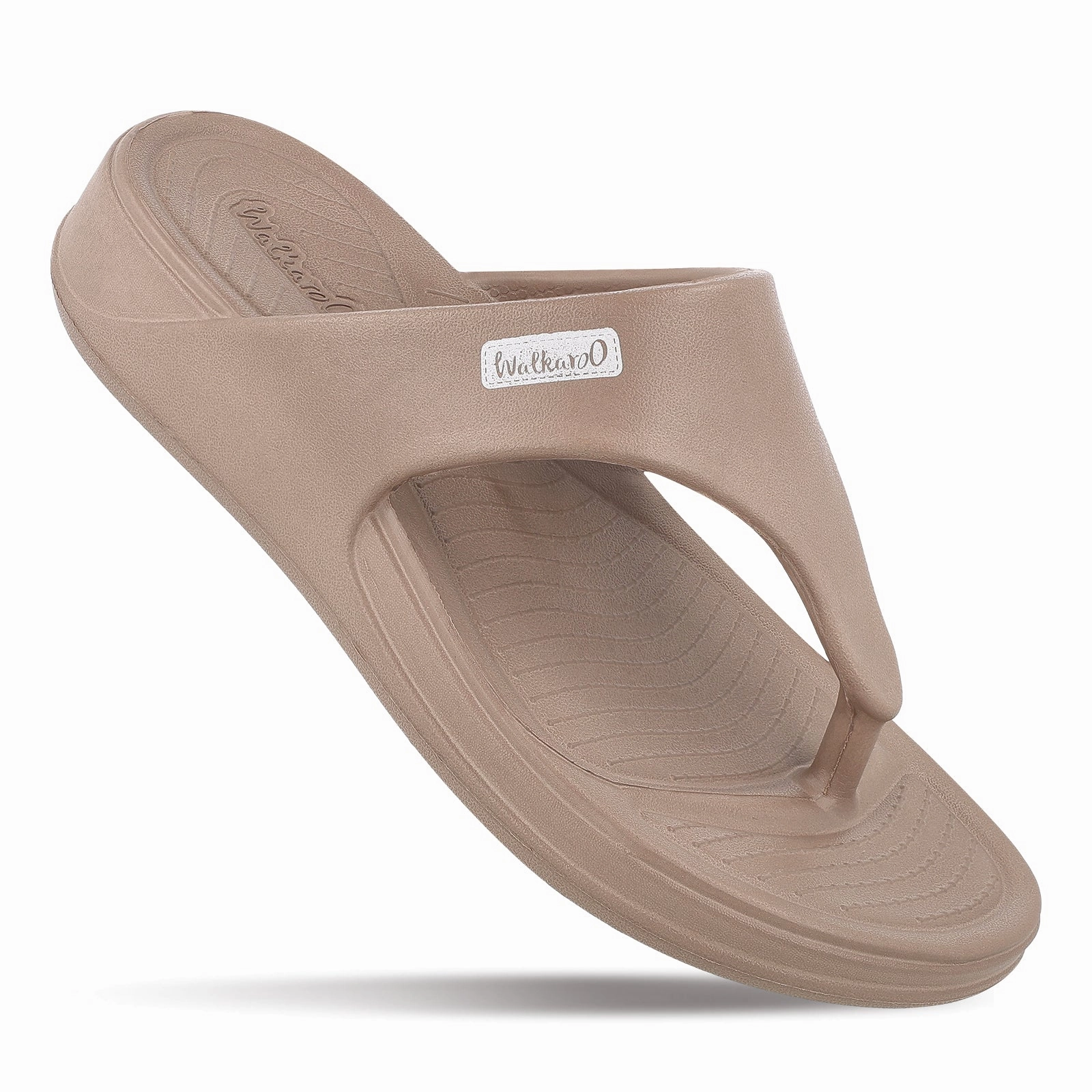 Women's Flip Flop  - WC8966 Dark Greige Gold Slip On Sandals