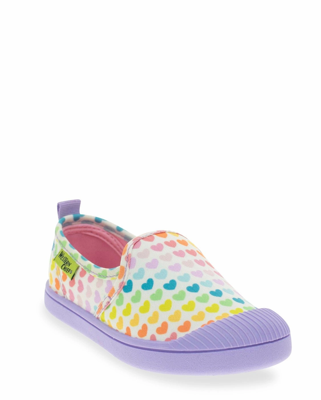 Kids Puddle Hearts Slip On - Cream Sneakers And Jeans