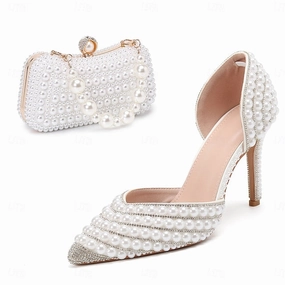 Flat Pump Shoes Wedding Women's Comfort White Shoes