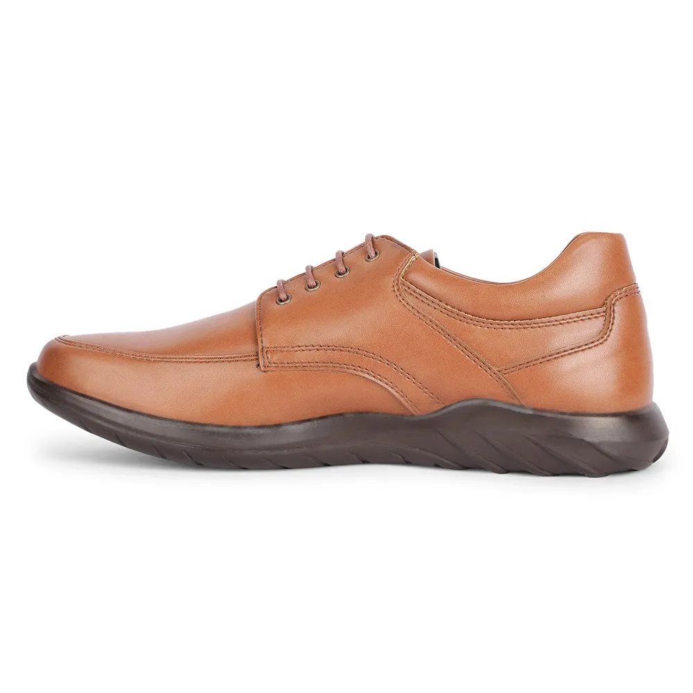 Wide Dress Shoes Comfortable Fortune Formal Tan Lacing Shoes For Men BENTLICK-E By Liberty