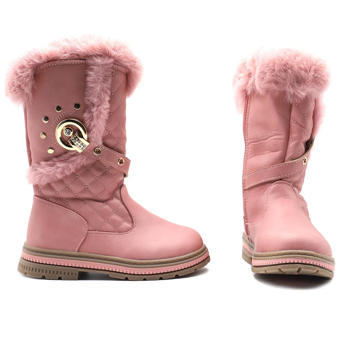 Pink Casual Boots G60036