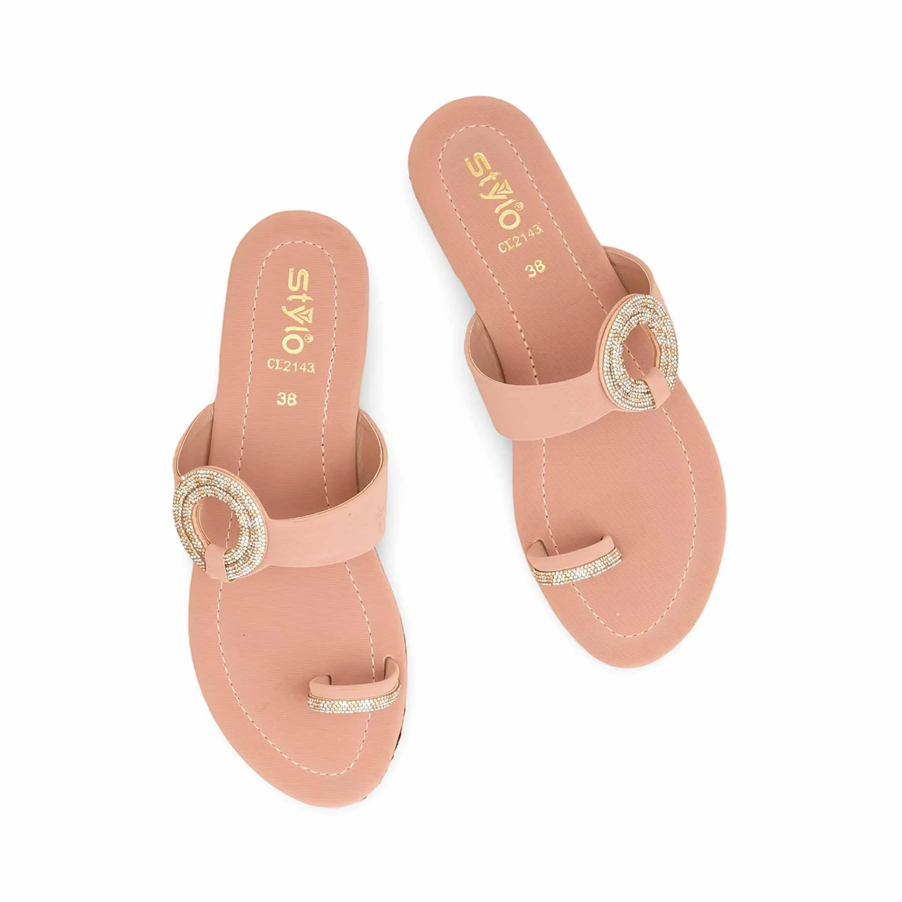 Pink Casual Women Chappal  CL2143
