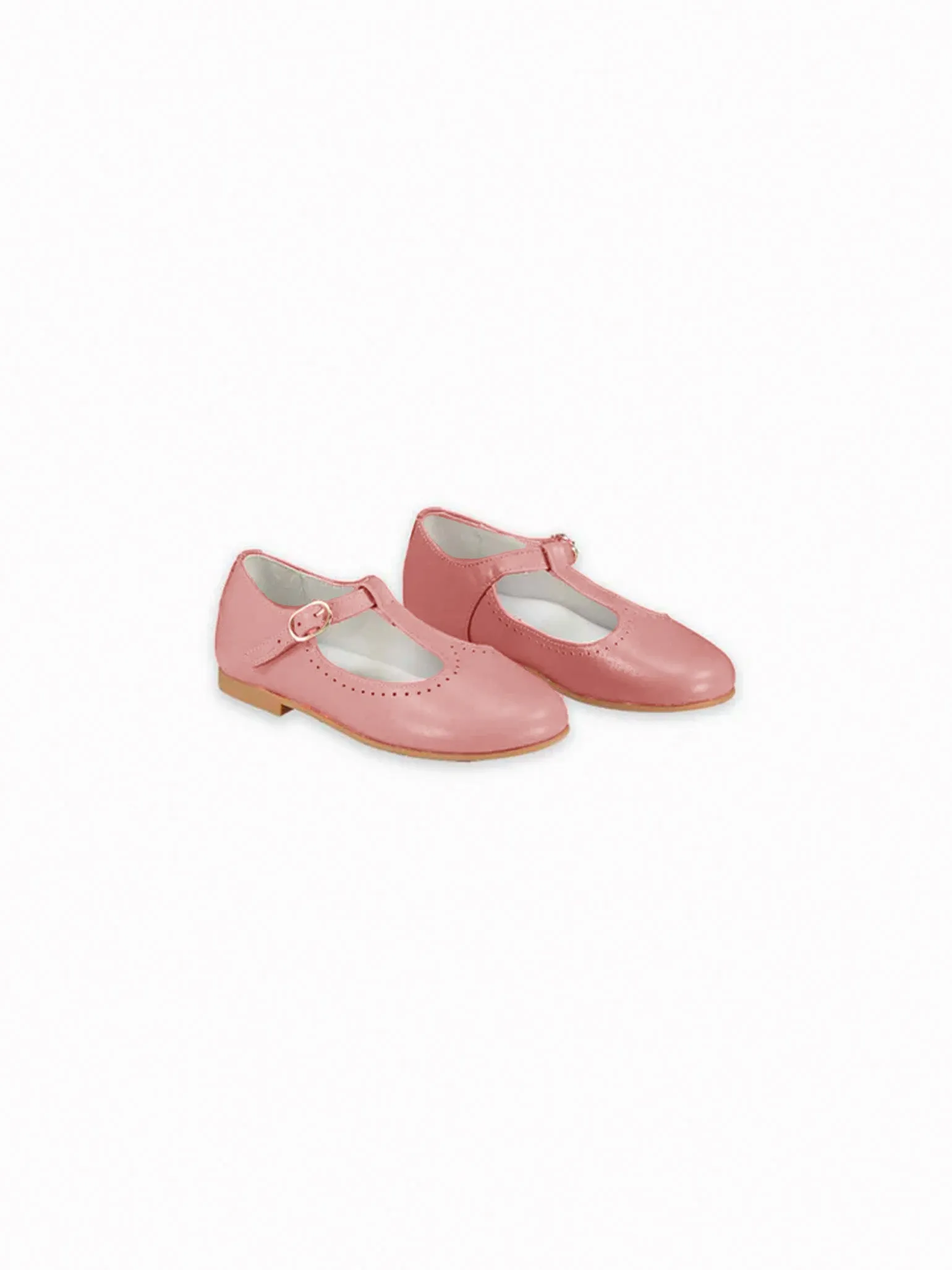 Footwear Running Shoes Pink Leather Girl T-Bar Shoes