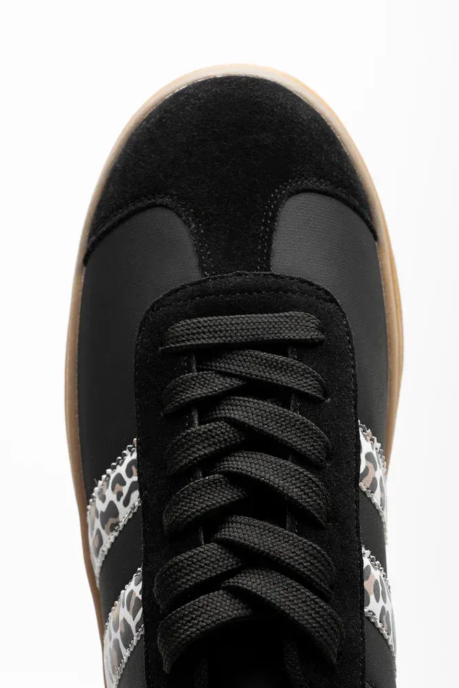 Platform Sneakers Black Launch 10 Running Shoe