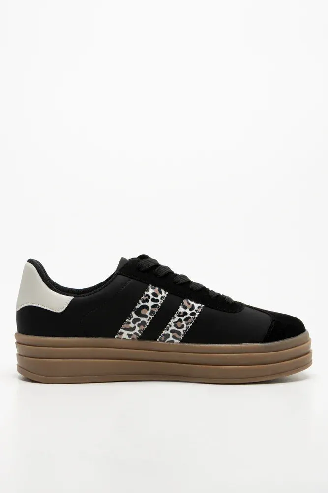 Running Shoe Shop Near Me Platform Sneakers Black