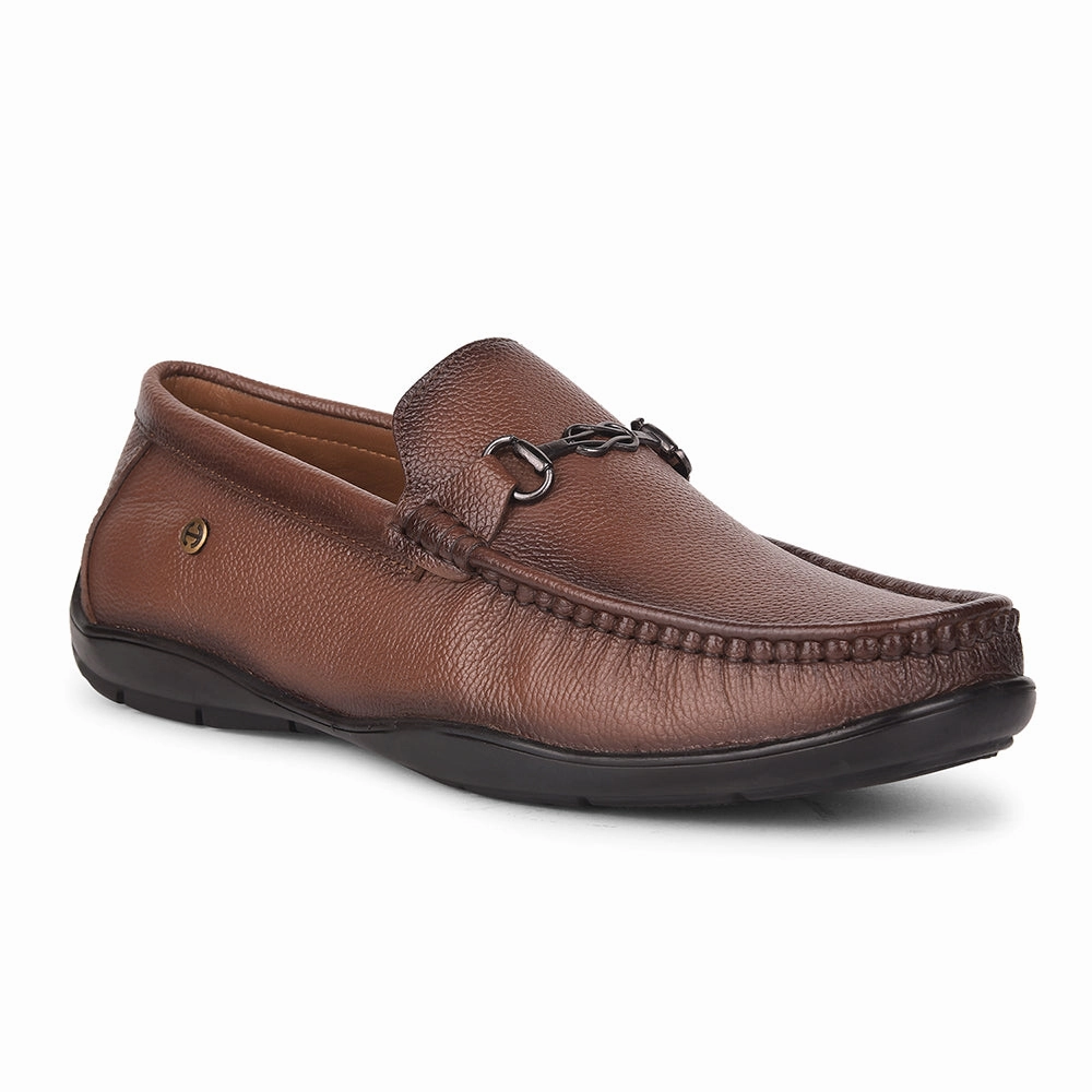 Healers Tan Loafers For Men UVI-19 By Liberty Loafers Tassel