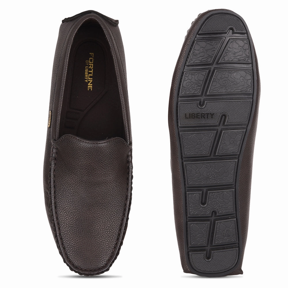 Fortune Brown Loafers For Men VCL-108 By Liberty Loafers That Feel Like Sneakers