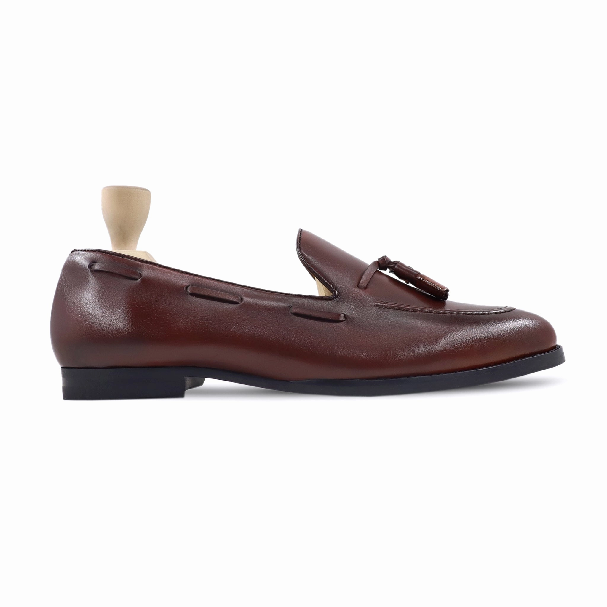 Water Loafers Dapper - Men's Reddish Brown Calf Leather Loafer