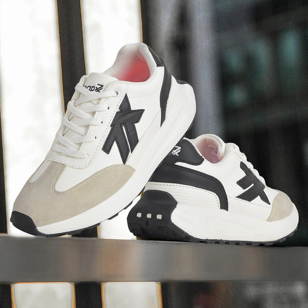 Leap7x White Sports Lacing Running Shoes For Women NIXY-1E By Liberty Good Trainer Shoes