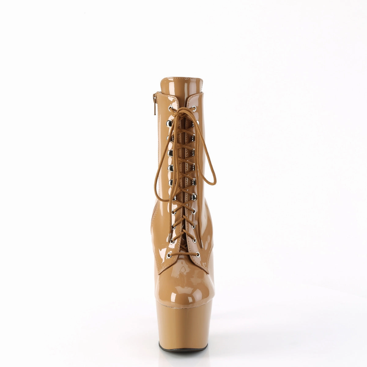 Boots Sparkle 7 Inch Heel ADORE-1020 Toffee Patent