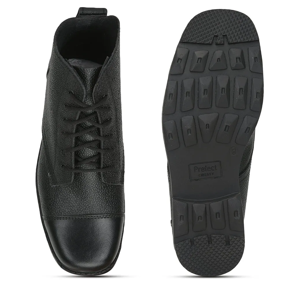 Prefect Formal Black Lace Up Shoes For Men 8131-11SEV By Liberty Dress Shoes For Wheelchair Users