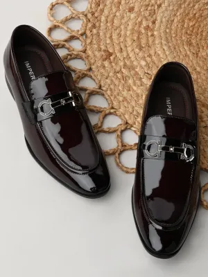 Dress Shoes Womens Imperio By Regal Maroon Men Formal Patent Leather Buckled Slip Ons