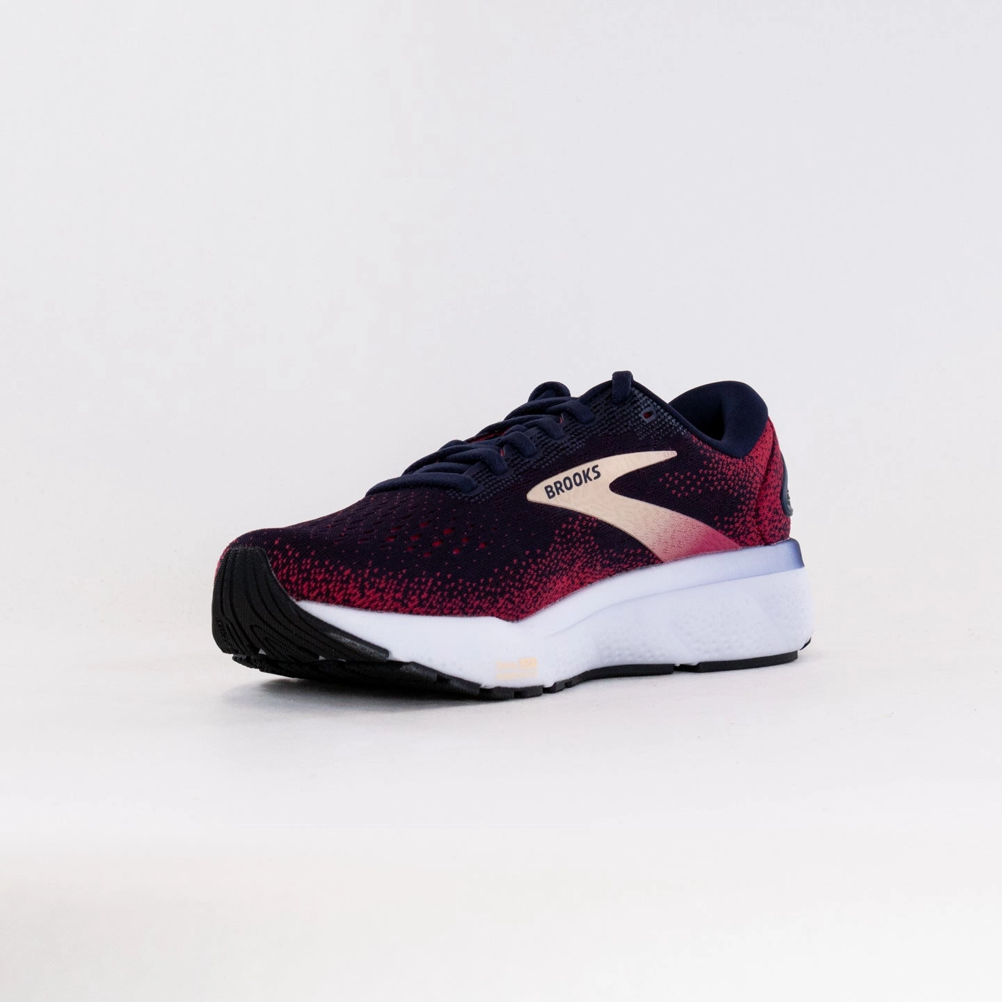 Brooks Ghost 16 (Womens) - Peacoat/Raspberry/Apricot Fit Basketball Shoes