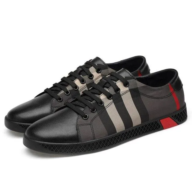 Sneakers In Box West Louis Leather Comfotable Flat Sneakers