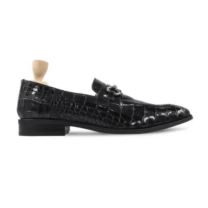 Quasar - Men's Black Patent Leather Loafer Michael Kors Penny Loafers