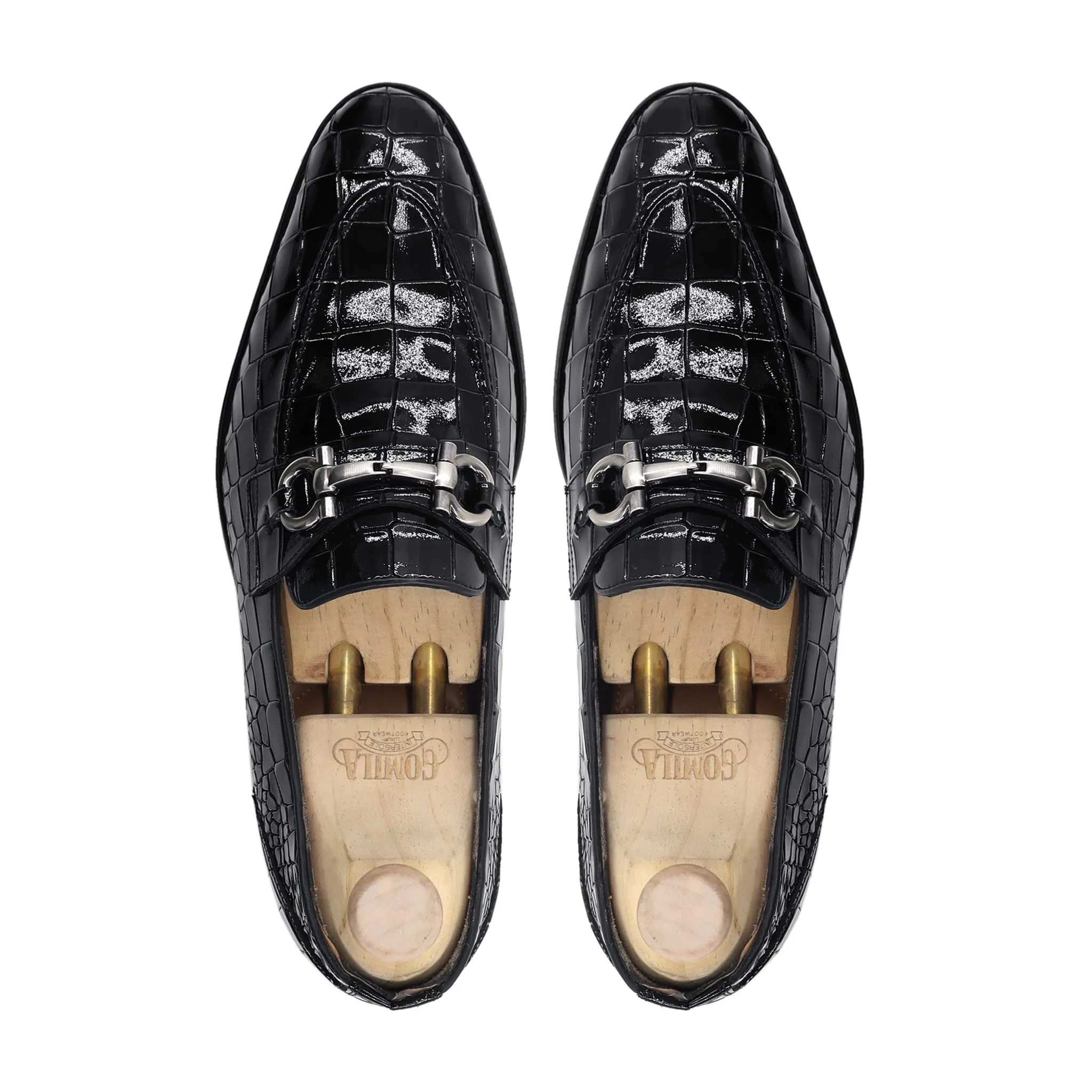 Quasar - Men's Black Patent Leather Loafer Custom Loafers