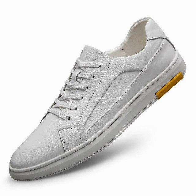 West Louis Casual Solid Leather Sneakers Cool Ways To Lace Sneakers