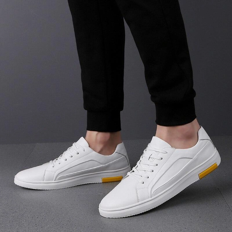West Louis Casual Solid Leather Sneakers Gym Shoes Sneakers