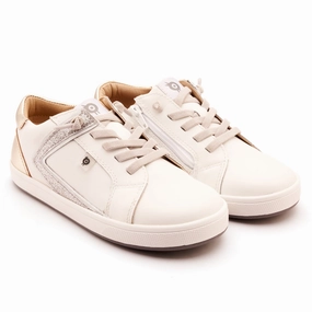 Old Soles Girl's Sash Runner Casual Shoes - Snow / Gold / Glam Argent Sneakers Ugg