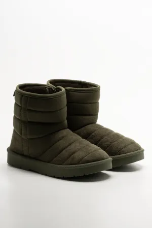 Quilted Comfy Boot Green Best Hiking Trail Running