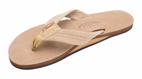 Rainbow Single Layer Leather Sandal-Sierra Brown Taos Guru Sandals