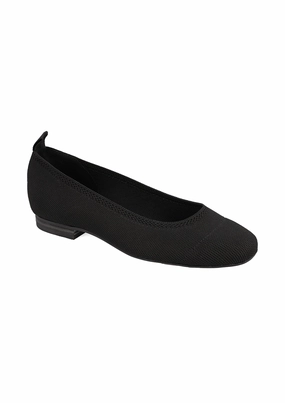 RASIA - BLACK Flat Shoes With Thick Soles