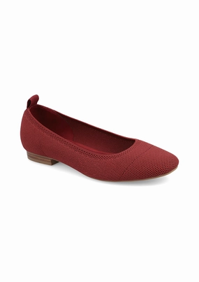 RASIA - RED Flat Shoes To Lift In
