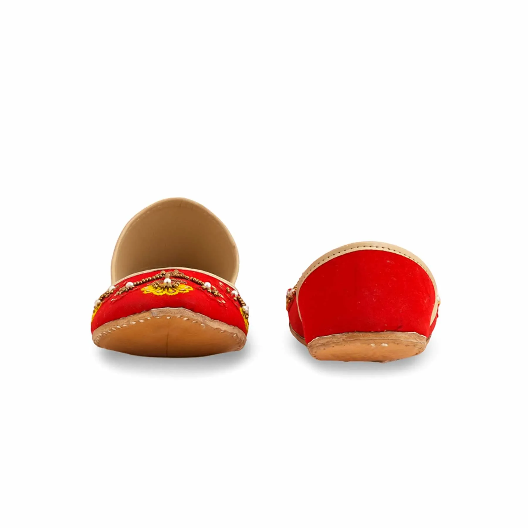 Red Fancy Khusa For Women EC8559