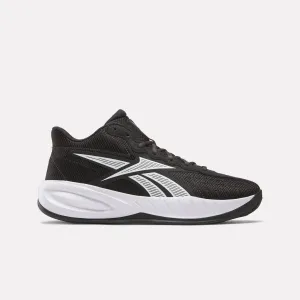 Reebok Press Black/White/Black Youth Basketball Shoes