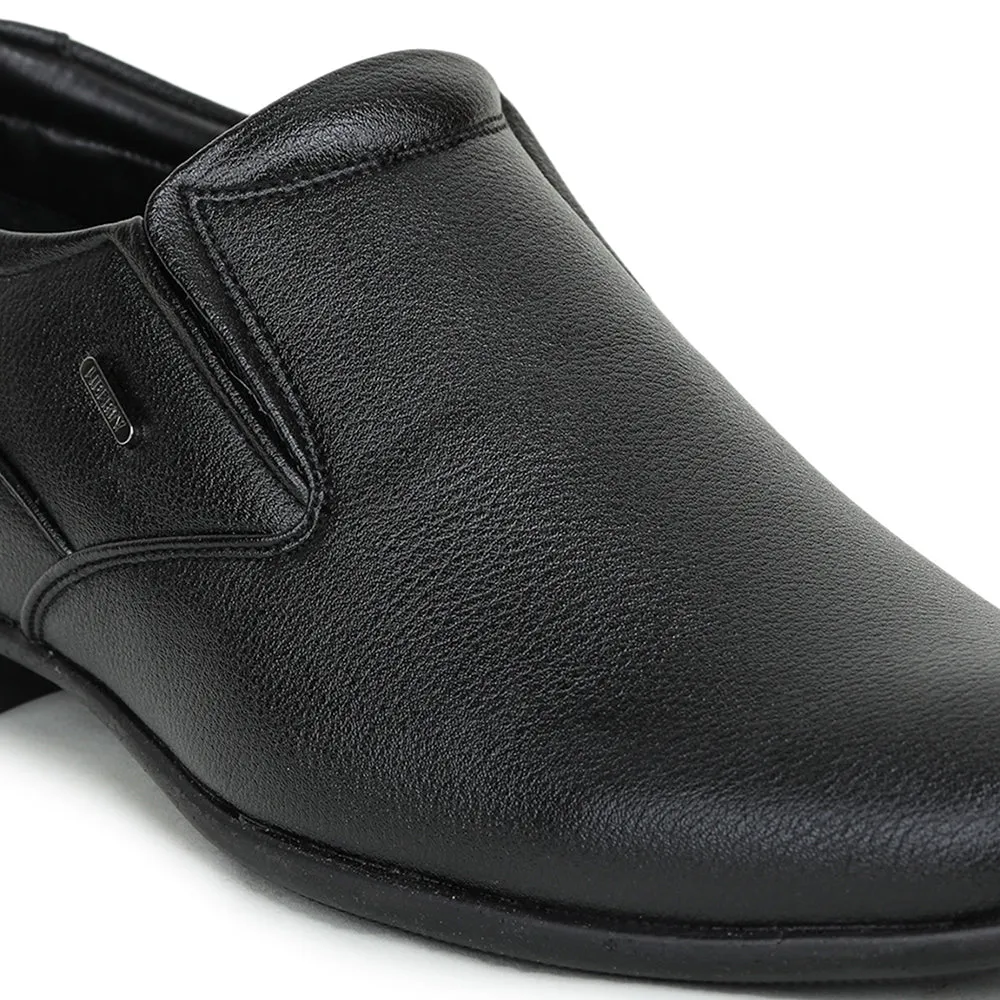 Dress Shoes And Socks Fortune Black Formal Slip on Shoes For Men UVL-31 By Liberty