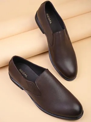 Easy To Slip On Shoes Regal Brown Men Classic Slip Ons