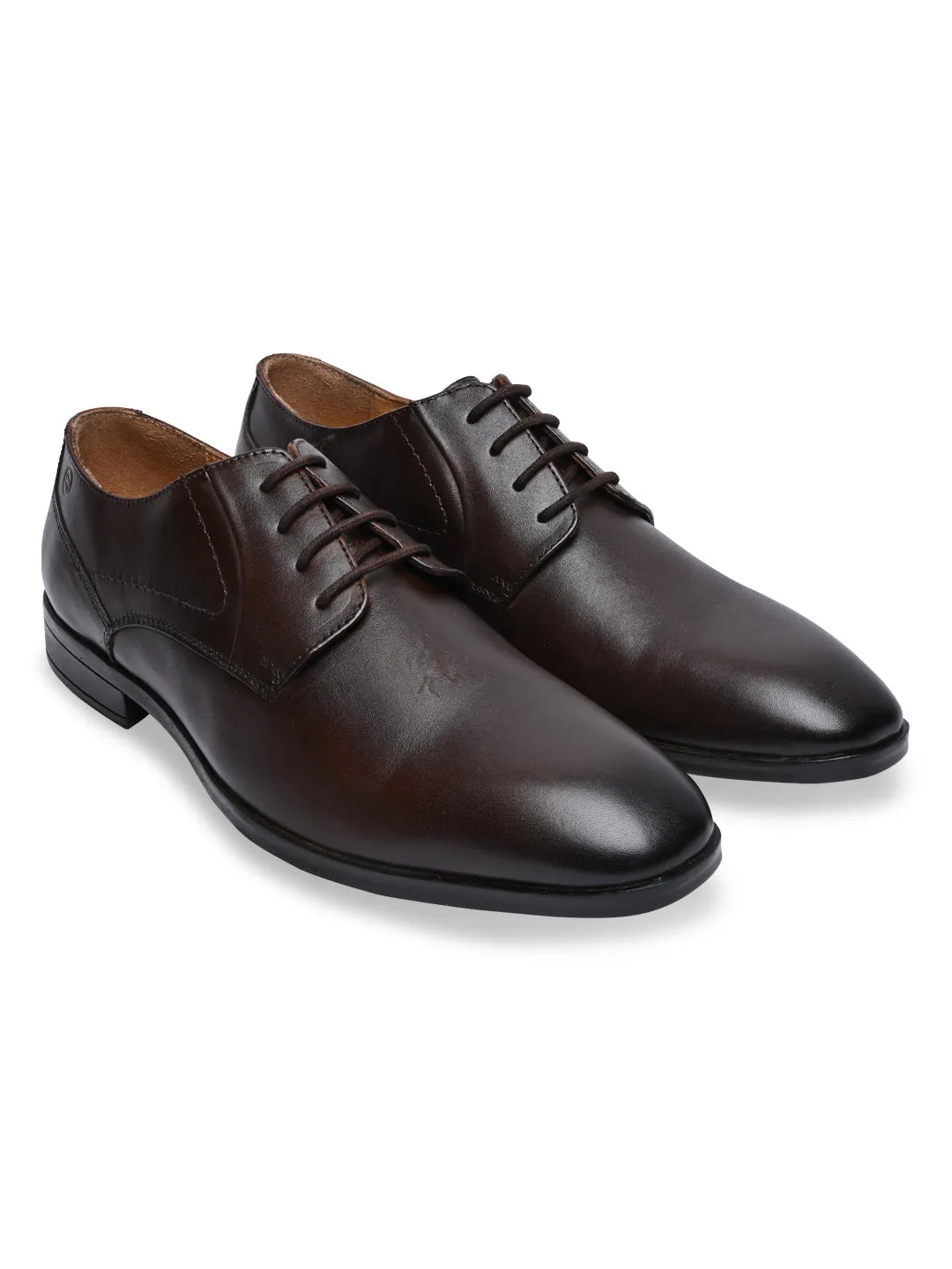 Regal Brown Men Formal Leather Classic Lace Ups Comfortview Dress Shoes