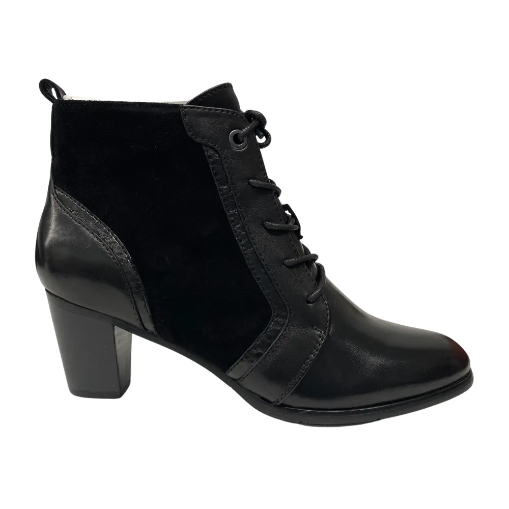 Regarde Le Ciel Sonia 140 Black Glove Leather Bootie (Women's) Interceptor Boots